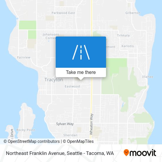 Northeast Franklin Avenue map
