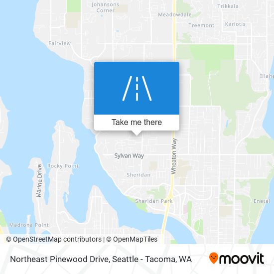 Mapa de Northeast Pinewood Drive