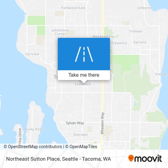 Northeast Sutton Place map