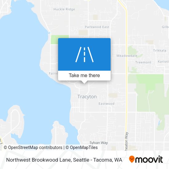Mapa de Northwest Brookwood Lane