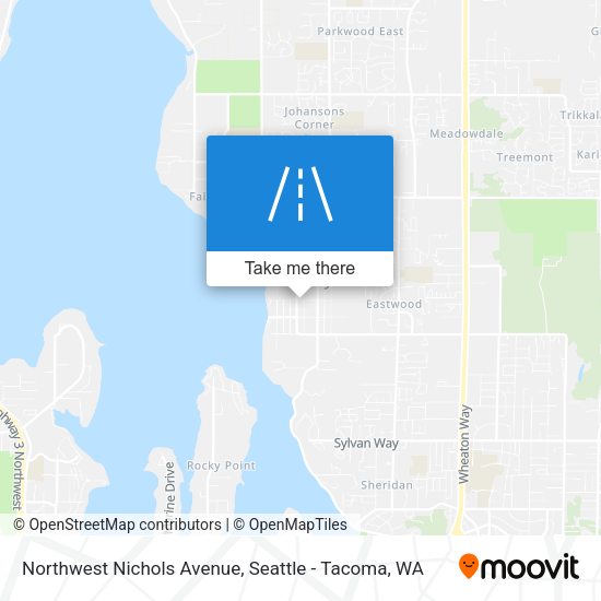 Northwest Nichols Avenue map