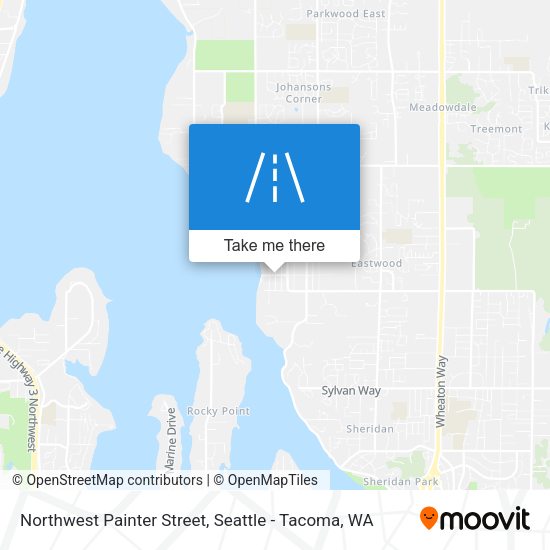 Northwest Painter Street map