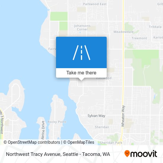 Northwest Tracy Avenue map