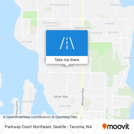 Mapa de Parkway Court Northeast