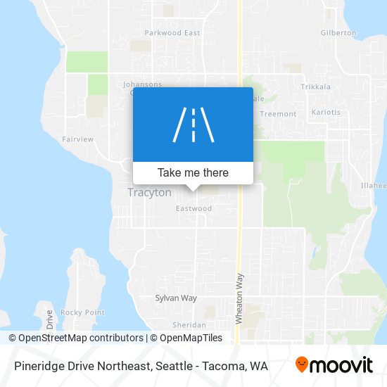 Pineridge Drive Northeast map