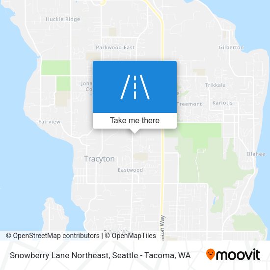 Snowberry Lane Northeast map