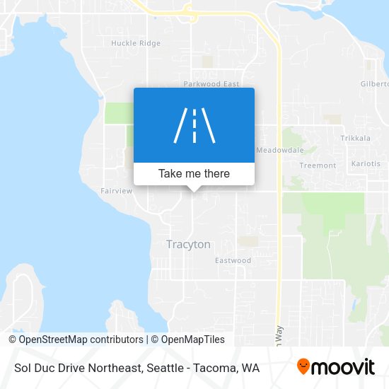 Sol Duc Drive Northeast map