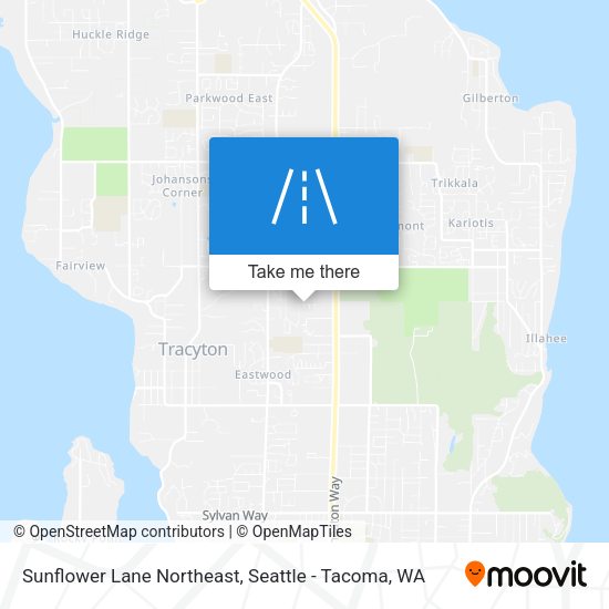 Sunflower Lane Northeast map