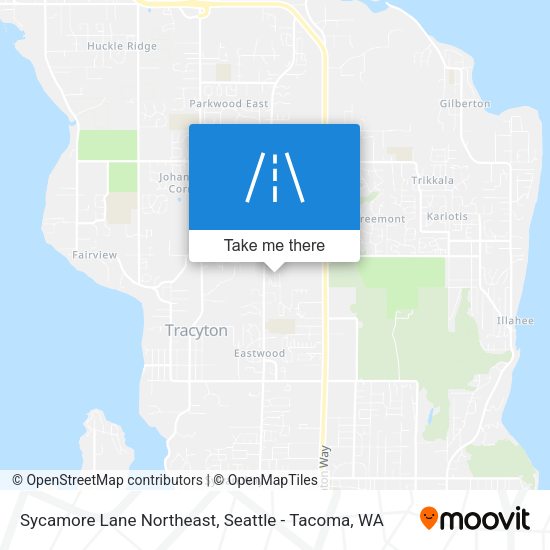 Sycamore Lane Northeast map