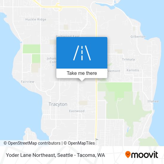 Mapa de Yoder Lane Northeast