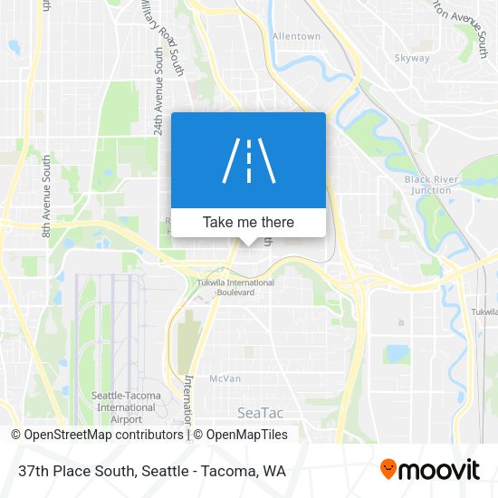 Mapa de 37th Place South
