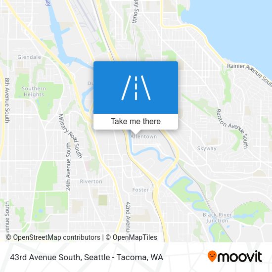 43rd Avenue South map