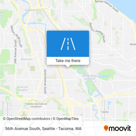 56th Avenue South map