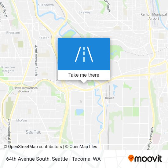 64th Avenue South map