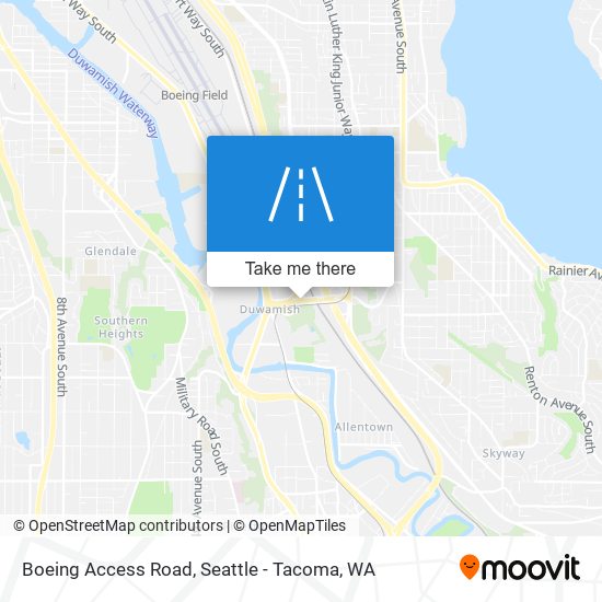 Boeing Access Road map