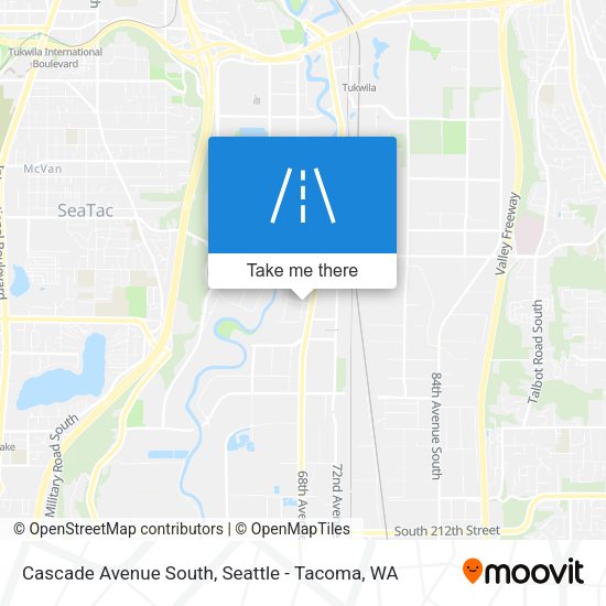 Cascade Avenue South map