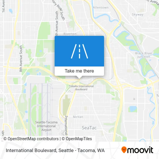 International Boulevard map