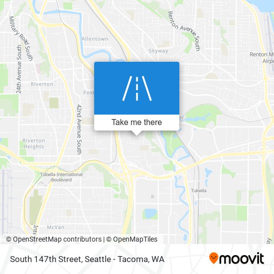 South 147th Street map