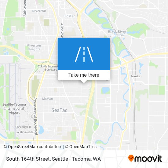 South 164th Street map