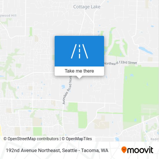 192nd Avenue Northeast map
