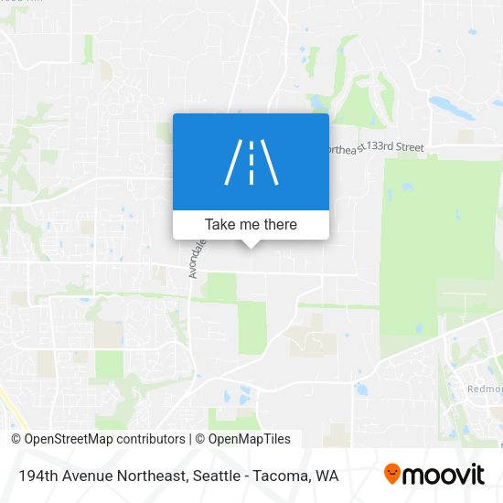 194th Avenue Northeast map
