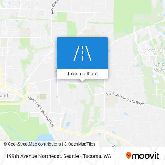 199th Avenue Northeast map