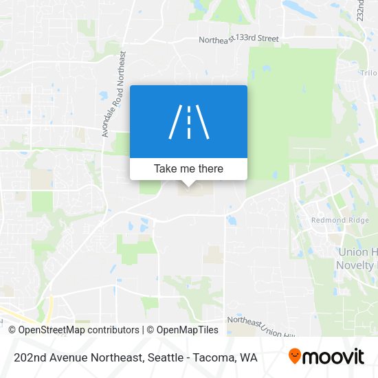 202nd Avenue Northeast map