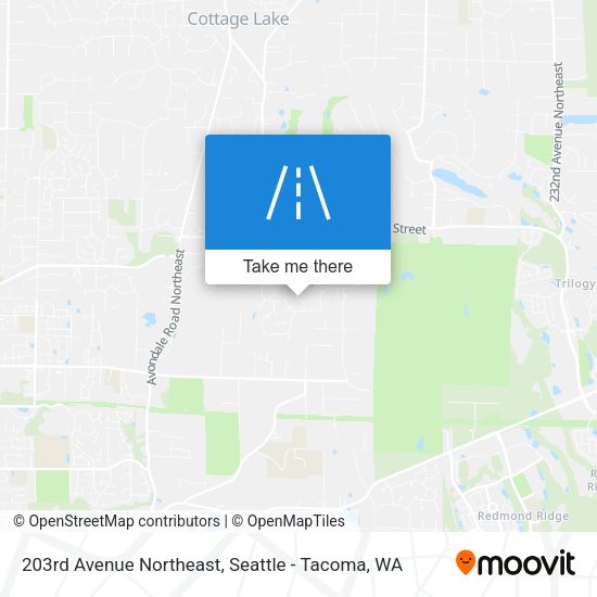 203rd Avenue Northeast map