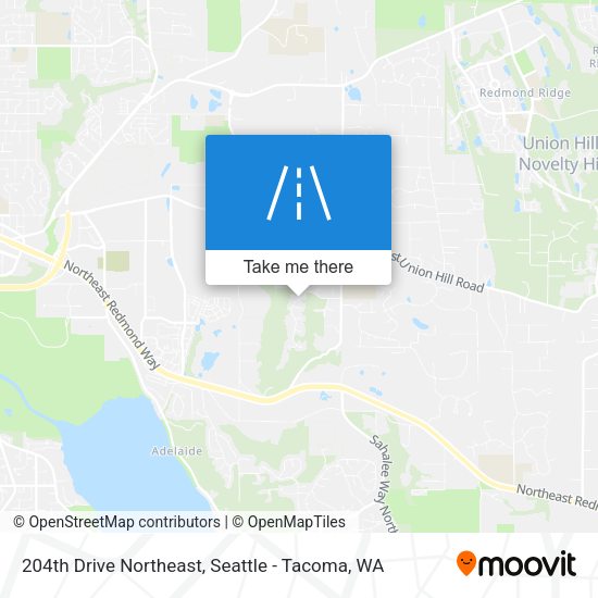 204th Drive Northeast map