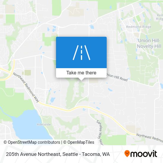 205th Avenue Northeast map