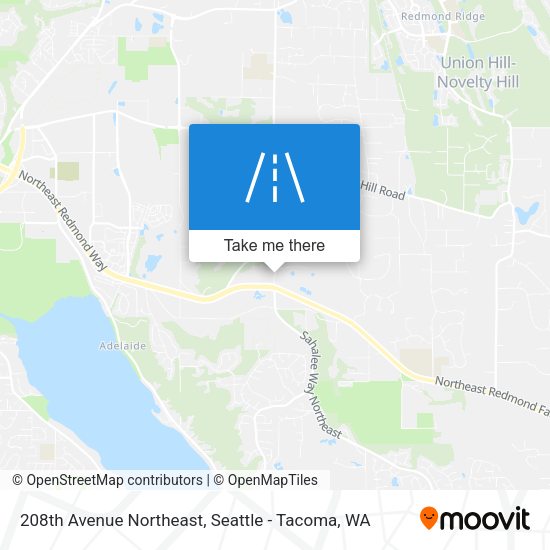 208th Avenue Northeast map