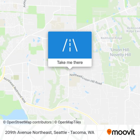 209th Avenue Northeast map