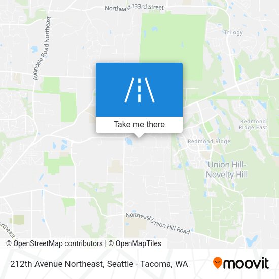212th Avenue Northeast map