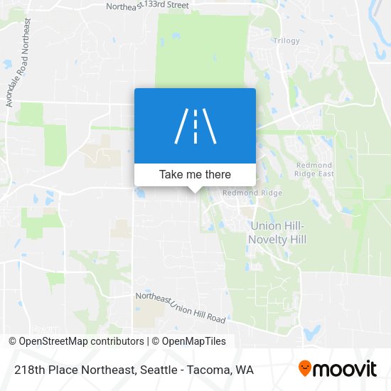 218th Place Northeast map