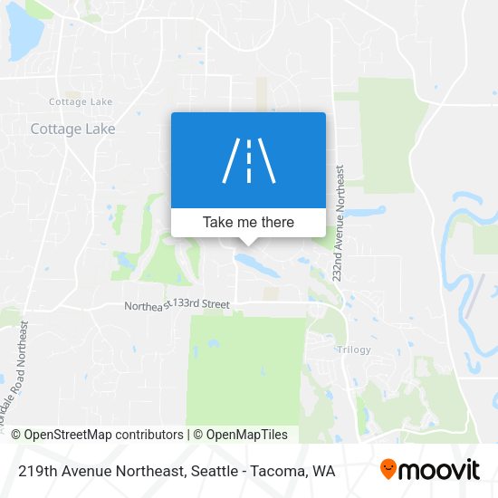 219th Avenue Northeast map