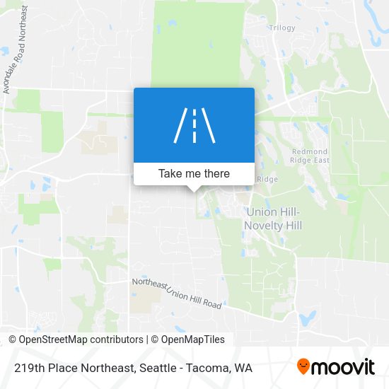 219th Place Northeast map