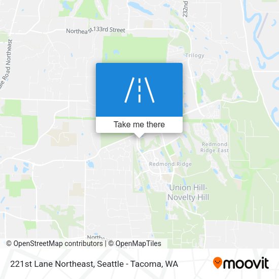 221st Lane Northeast map