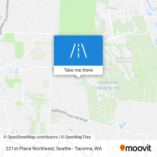 221st Place Northeast map