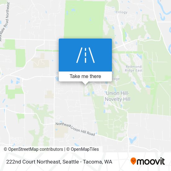 222nd Court Northeast map