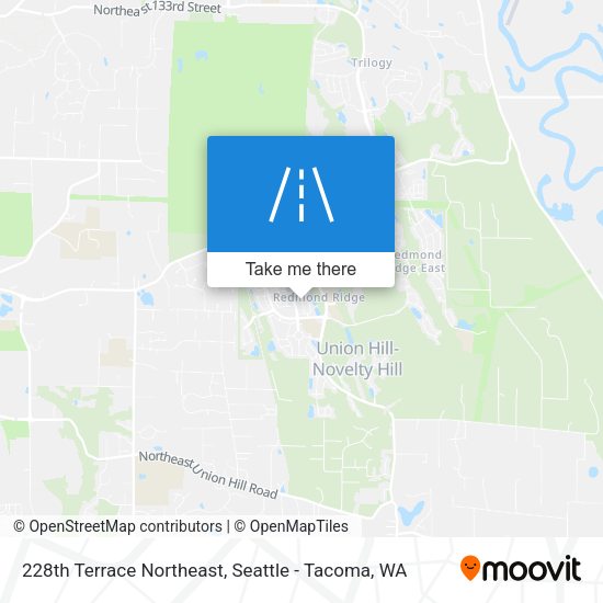 228th Terrace Northeast map