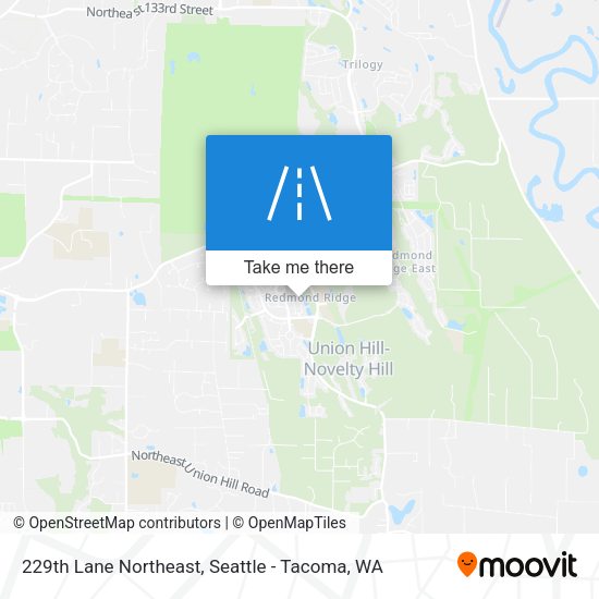 229th Lane Northeast map
