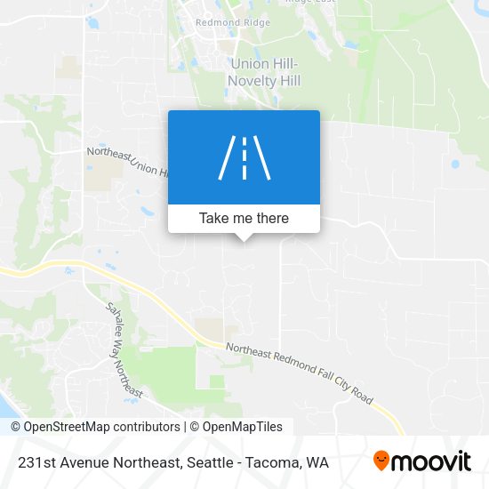 231st Avenue Northeast map