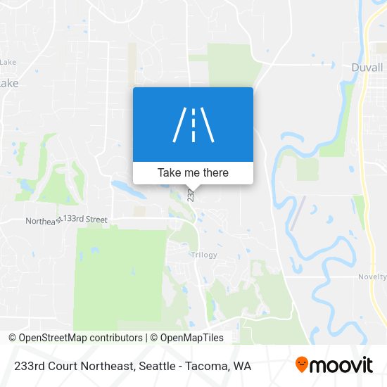 Mapa de 233rd Court Northeast