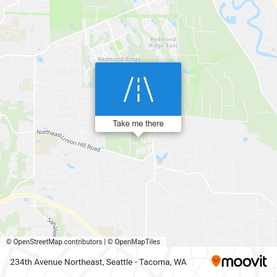 234th Avenue Northeast map