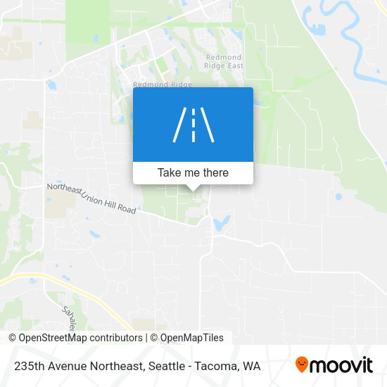 235th Avenue Northeast map