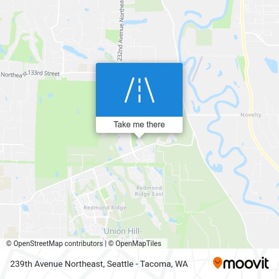 239th Avenue Northeast map