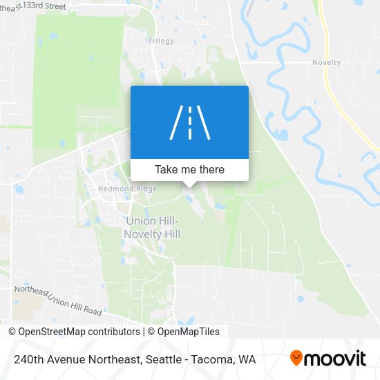 240th Avenue Northeast map