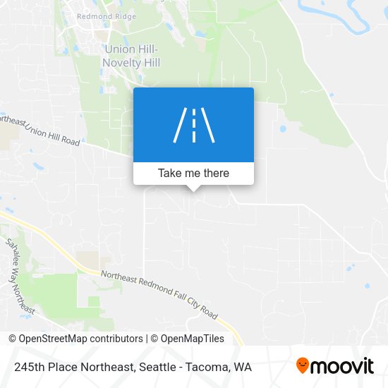 245th Place Northeast map