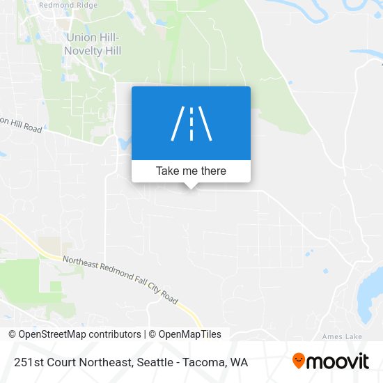 251st Court Northeast map