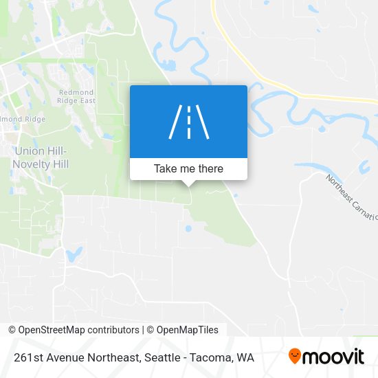 261st Avenue Northeast map
